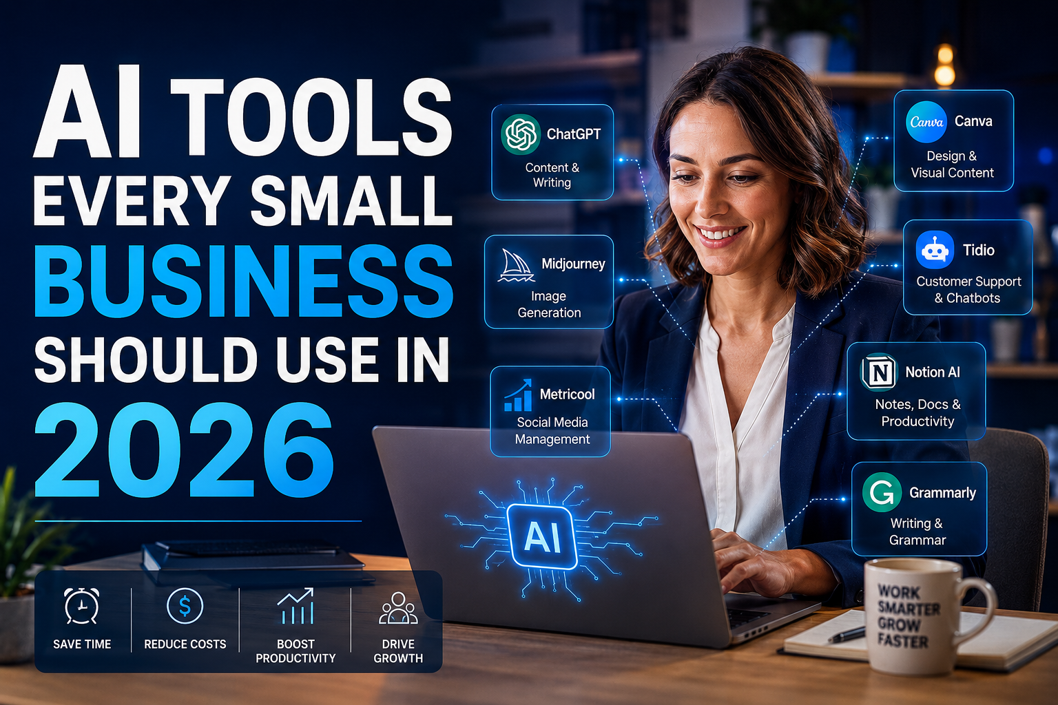 AI Tools for Small Business Owners That Save Time and Increase Revenue