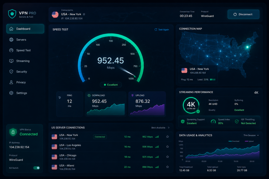 4K Streaming Speed Results
