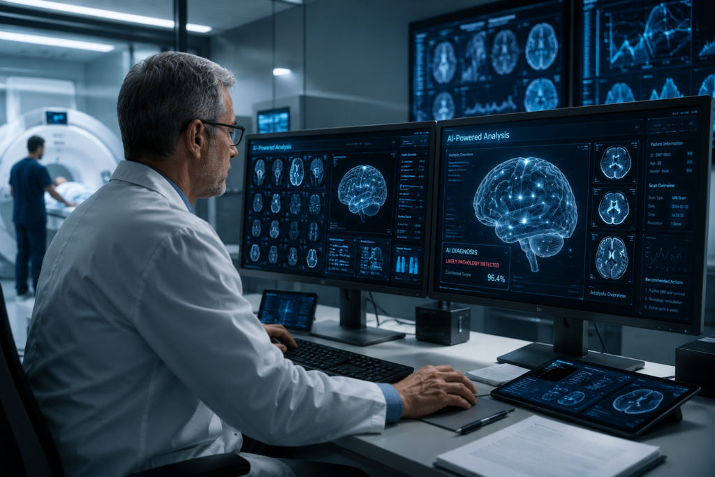 AI-powered radiology analysis in action