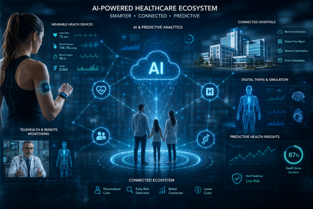 AI-powered healthcare ecosystem overview