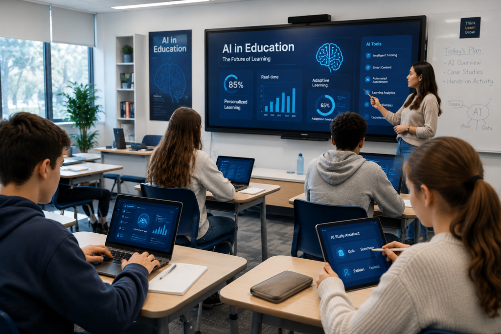 AI-powered classroom in action