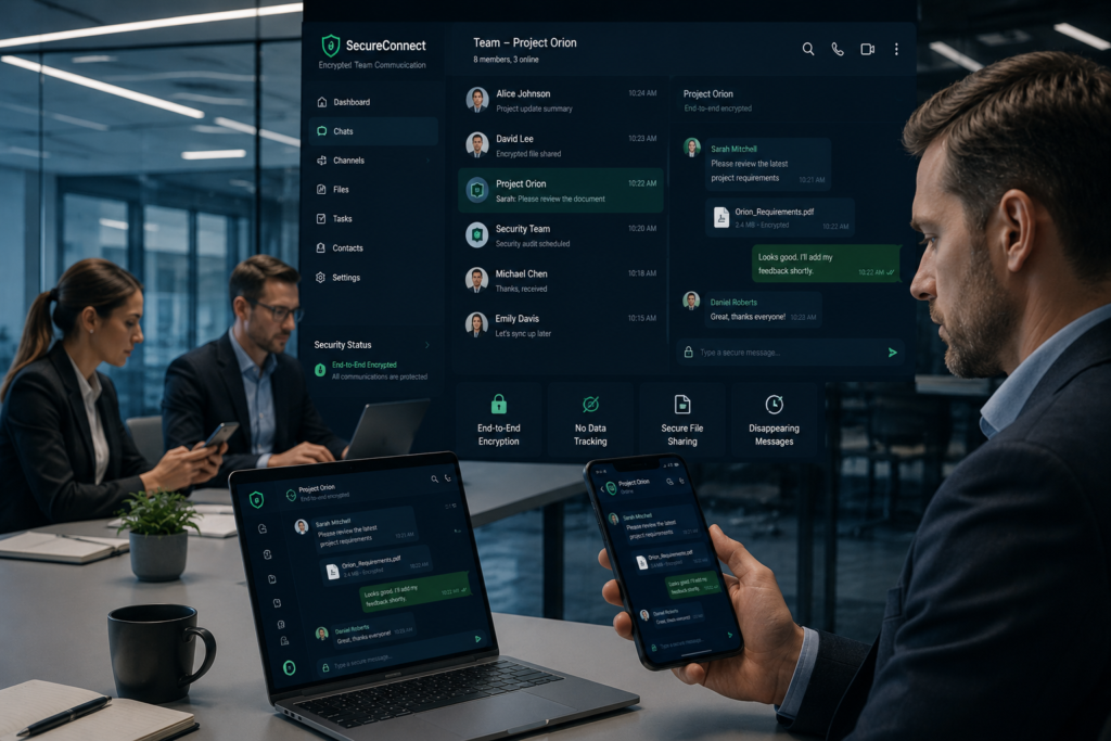 end to end encrypted messaging