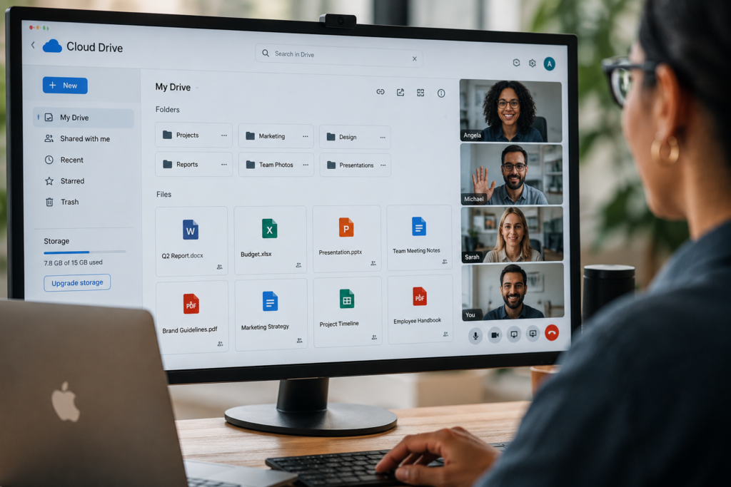 Cloud drive collaboration in modern workspace