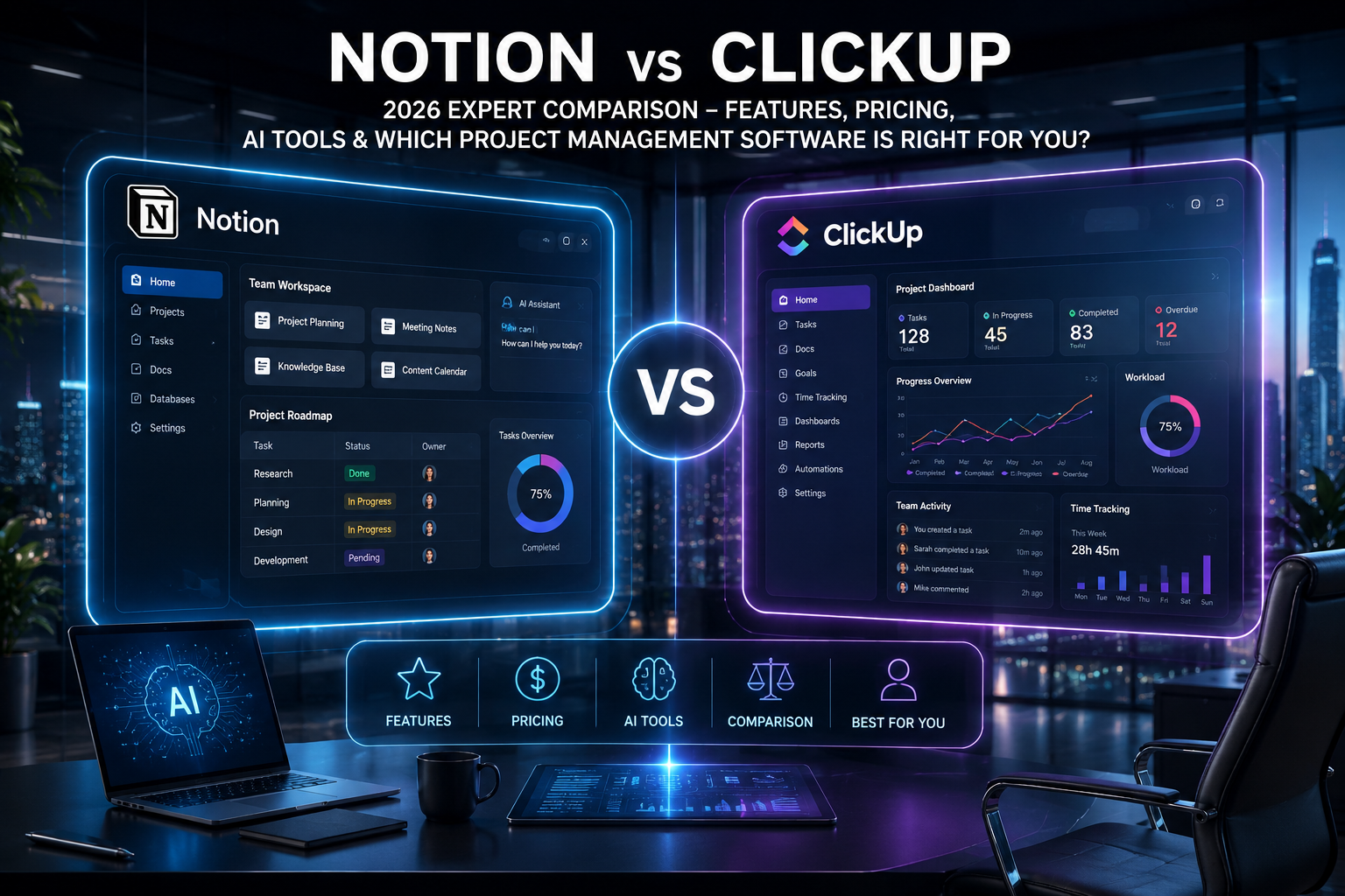 Notion vs ClickUp