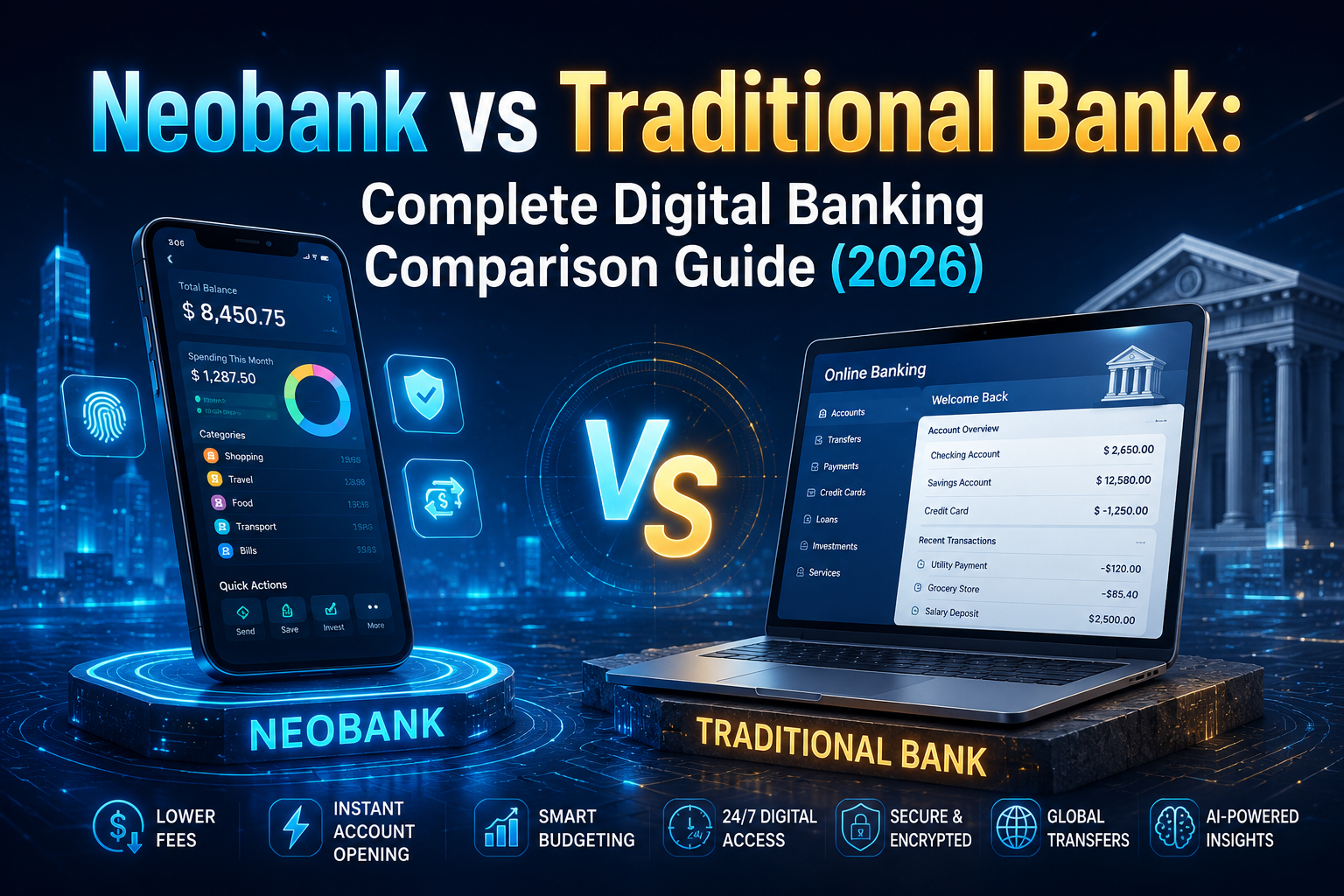 neobank vs traditional bank